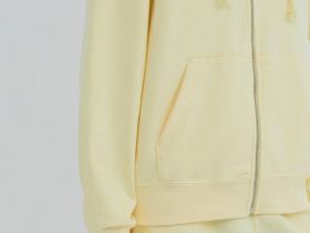 Толстовка на молнии с вышивкой, Желтый