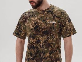 Футболка Remington Green Forest из хлопка для охоты и активного отдыха