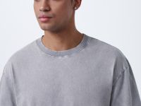 Футболка с эффектом стирки, Серый