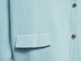 Кардиган из мягкой пряжи, Зеленый