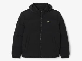 Водоотталкивающая пуховая куртка Lacoste с капюшоном