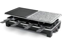 Rommelsbacher Гриль-раклетница Rommelsbacher RCS / 1350 Вт / на 8 человек / нержавеющая сталь / камень для гриля / антипригарное покрытие