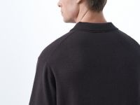 Вязаный джемпер-поло, Коричневый