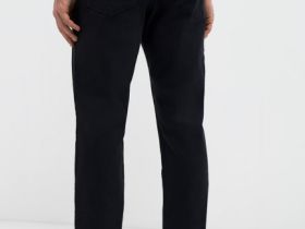 Базовые брюки «5 карманов» из твила, Черный