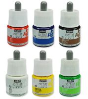 Чернила акриловые Pebeo "Artist acrilics liquid" 45 мл №59 Желтый основной