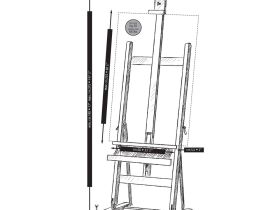 Мольберт M/06 cтудийный большой MABEF