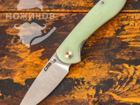Складной нож CJRB Feldspar, сталь D2, рукоять G10, зеленый