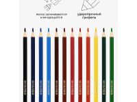 Набор карандашей цветных Гамма "Мультики" 12 цв., трехгранные, заточен., картон. упак., европодвес