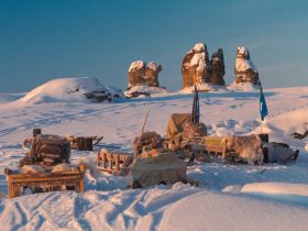 Арктическая снегоходная экспедиция "К Каменным Людям Сундуруна через кряж Суор Уйата"