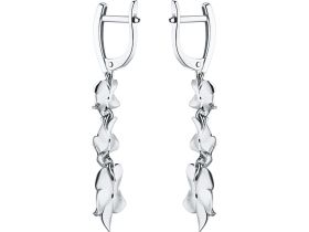 Серьги из серебра с бриллиантами э0601сг01173000