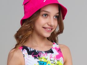 Панама текстильная для девочек
