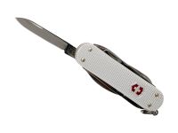 Нож перочинный Victorinox MiniChamp, сталь X50CrMoV15, рукоять алюминиевый сплав Alox,серый