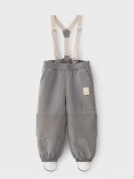 Брюки демисезонные на подтяжках Flint Slight Gray