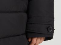 Пуховое полупальто из водонепроницаемой ткани