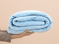 Плед Сверхмягкий/Supersoft, голубой