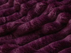 Плед Soft strip, слива