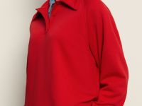 Толстовка из хлопка с отложным воротником