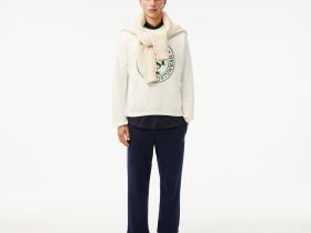 Мужской флисовый свитшот Lacoste свободного кроя