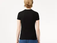 Женская Футболка Lacoste Slim Fit из хлопка в рубчик