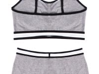 Комплект трикотажный для девочек: топ, трусы