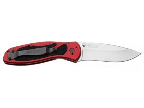 Полуавтоматический складной нож Kershaw Blur, сталь 14C28N, рукоять алюминий, красный