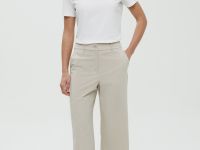 Укороченные брюки прямого кроя