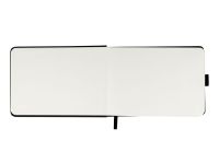 Скетчбук Гамма "Студия" 21х14,8 см 100 л 110 г, черный, твердая обложка, на резинке, слоновая кость