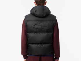 Мужской влагоотталкивающий жилет Lacoste с капюшоном