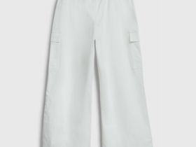 Брюки-парашюты для девочек, Белый
