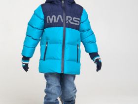 Комплект вязаный для мальчика: шапка, перчатки