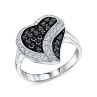 Серебряное кольцо с фианитами