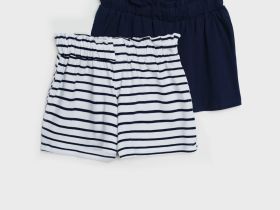Шорты трикотажные для девочек, 2 шт в комплекте