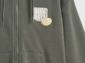 Толстовка на молнии для мальчиков, Зеленый