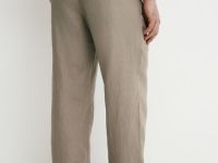 Брюки изо льна, Бежевый