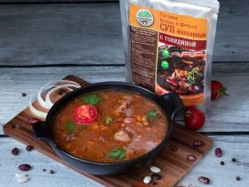 Консервы стерилизованные. Первые обеденные блюда "Суп фасолевый"