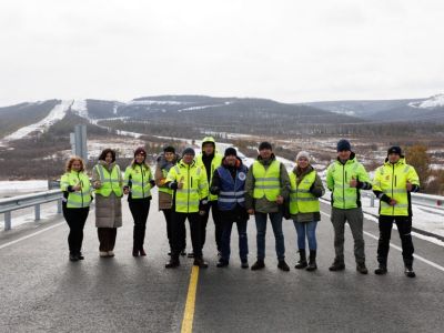 На трассе «Лена» в Якутии заасфальтировали участок в районе перевала Чульмакан 