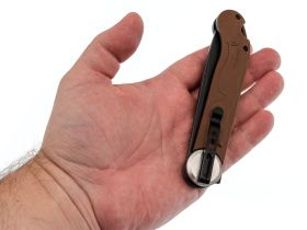 Складной нож Перемен Мысь BW, сталь 8Cr14MoV, рукоять FRN, коричневый