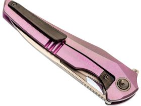 Складной нож TUOTOWN Magpie, сталь M390, рукоять Crystal Titanium Purple