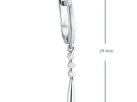 Серьги из белого золота с бриллиантами э4701сг03185100