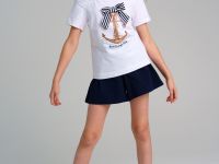 Фуфайка трикотажная для девочек (футболка)