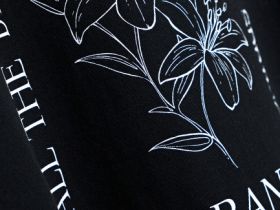 Футболка с принтом, Черный