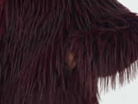 Укороченная шуба из искусственного меха, Фиолетовый