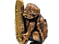 Бусина Каппа, бронза/латунь