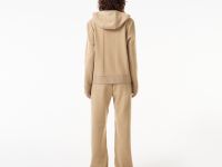 Женский шерстяной свитер-толстовка Lacoste на молнии с капюшоном