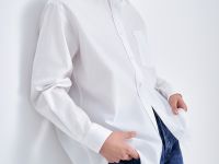 Рубашка свободного силуэта из хлопка