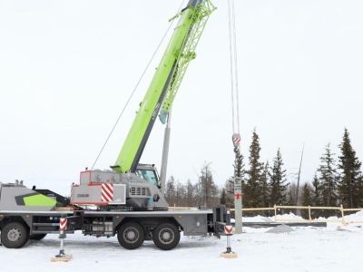 Первую сваю многофункционального центра забили в селе Бясь-Кюель