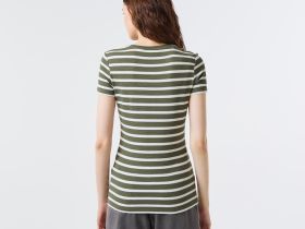 Женская футболка Lacoste приталенного кроя