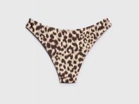 Плавки-бразилиана с леопардовым принтом, Коричневый