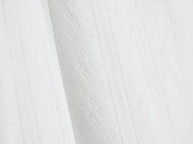 Майка пижамная из ажурного трикотажа для девочек, Белый