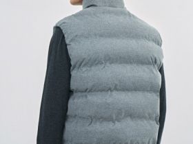Стёганый утеплённый жилет, Серый